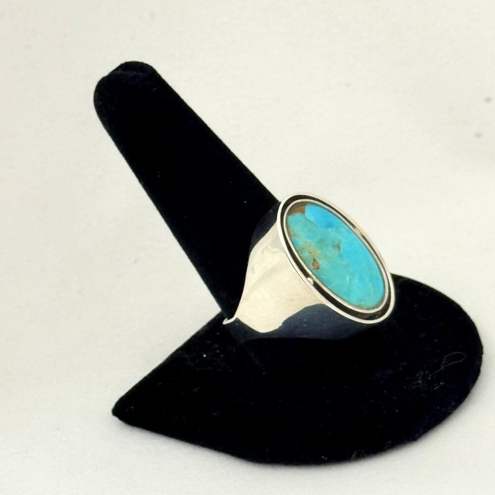 Jay King Mine Finds/Desert Rose Trading Flip Ring Turquoise/Lapis .925